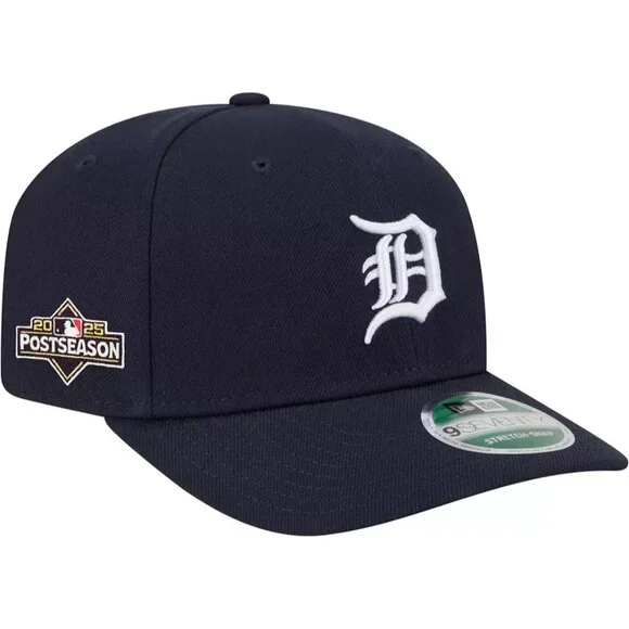 NEW Detroit Tigers New Era 2025 Postseason 9SEVENTY Stretch Snapback Hat Navy - Picture 7 of 7